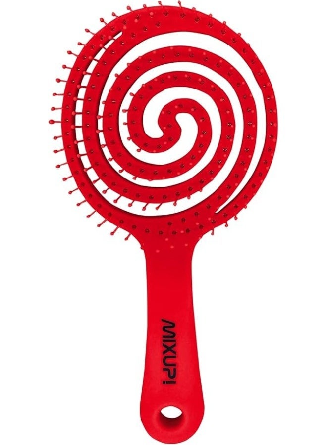 Mixup! Organic Purple Soft Touch Detangling Hair Brush for Gentle Styling - Image 2